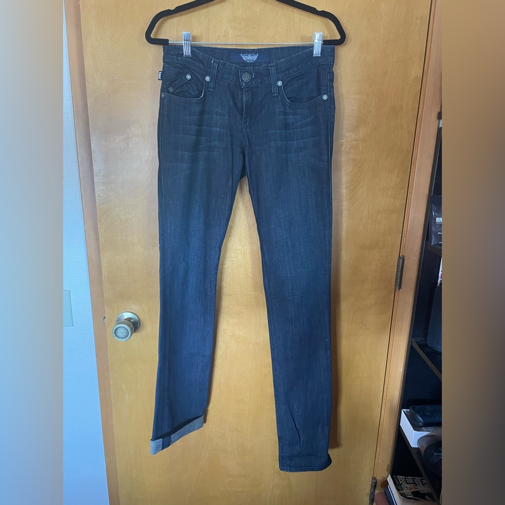 Dark Wash Denim. 27 skinny